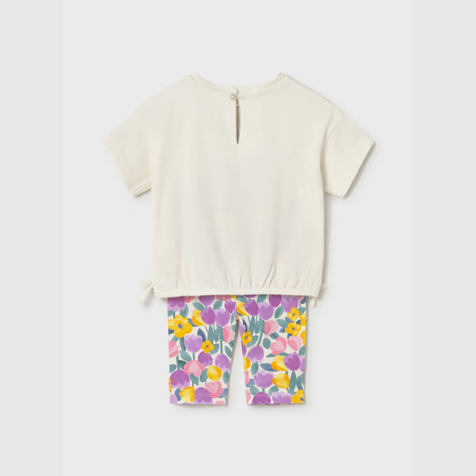 Conjunto legging estampado Violeta - Mayoral