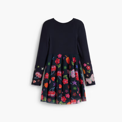 Vestido falda tul formas - Desigual