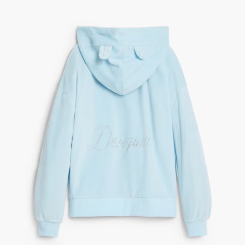 Sudadera orejitas logo strass - Desigual