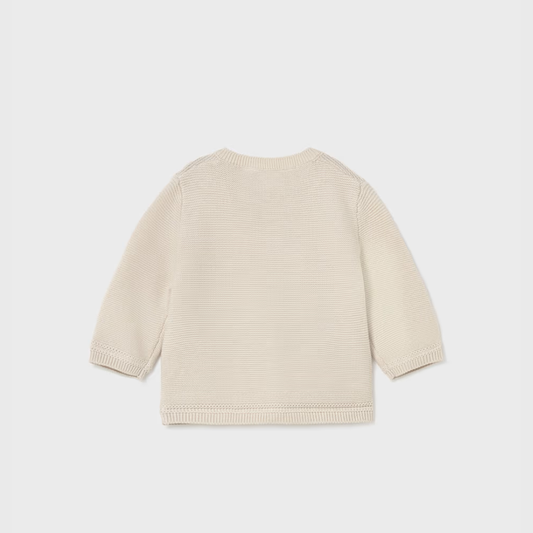 Cárdigan tricot bebé beige trigo - Mayoral