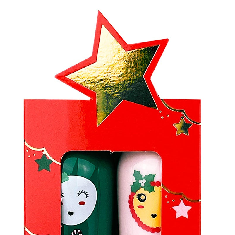 Caja regalo Estrella Navidad con 2 labiales - Inuwet