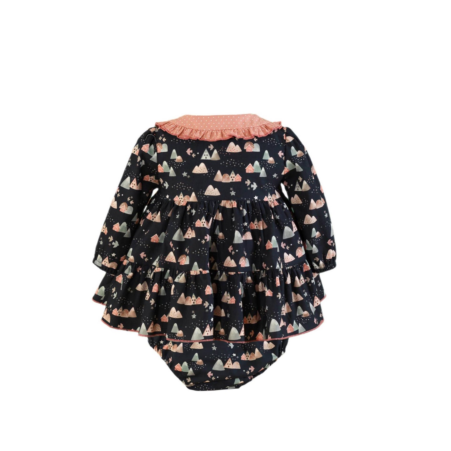 Vestido estampado casitas Anubis - Miranda