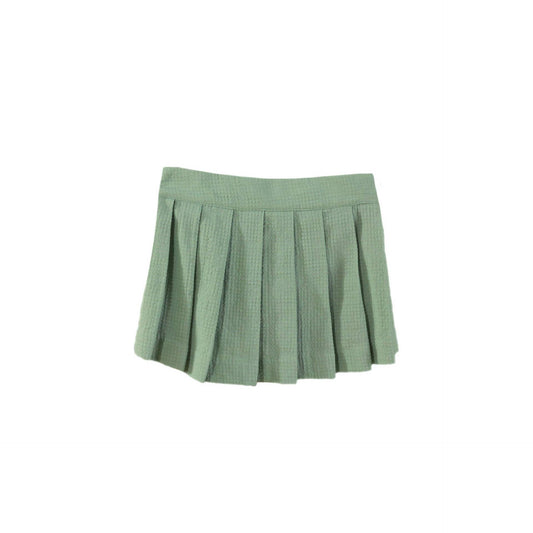 Falda pantalón gasa verde - Miranda