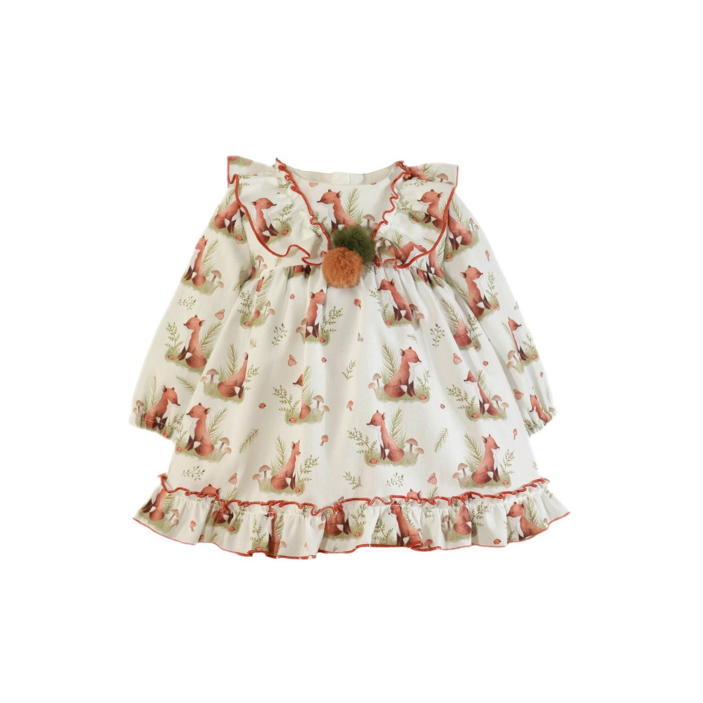 Vestido estampado zorritos Afrodita Miranda