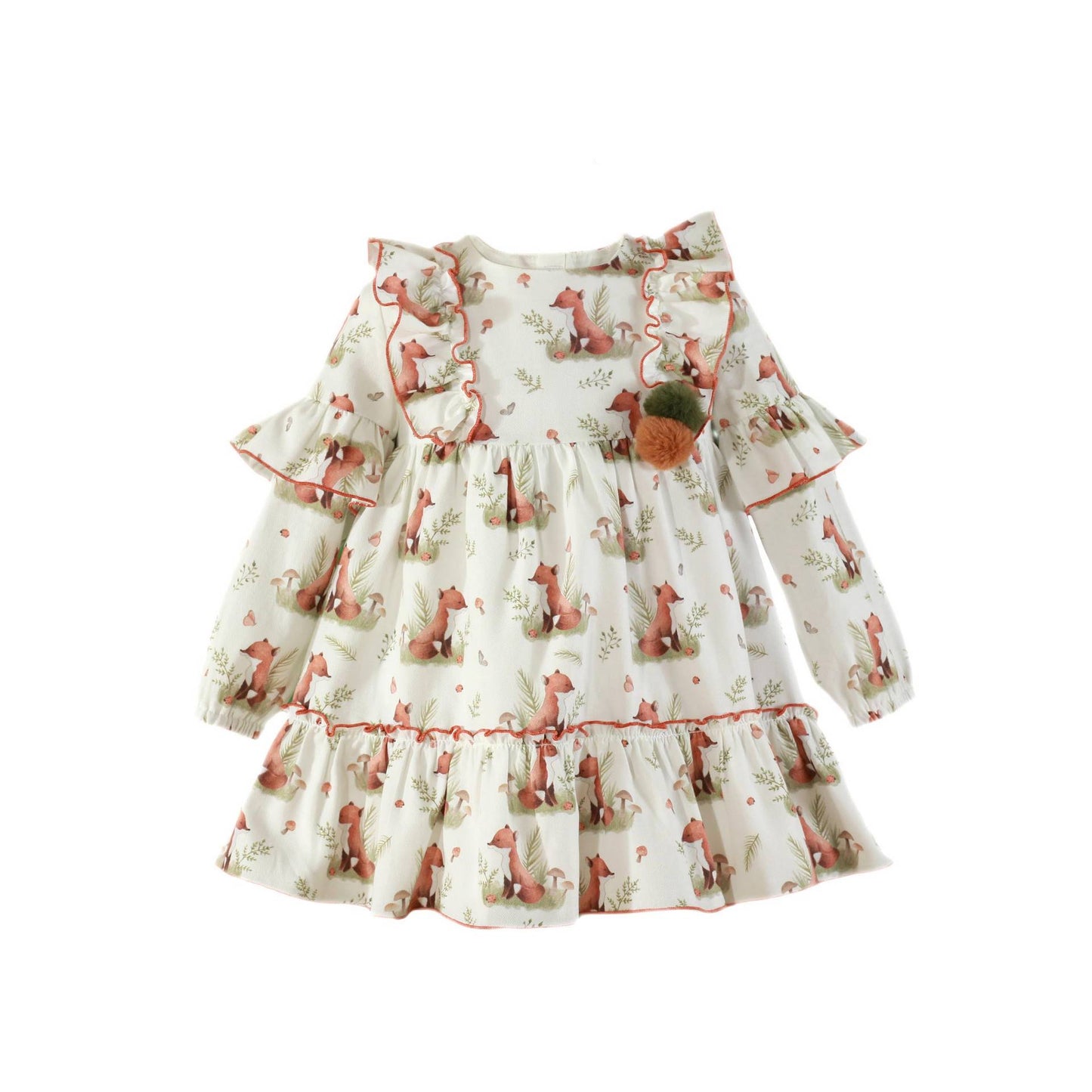 Vestido estampado zorritos Afrodita Miranda