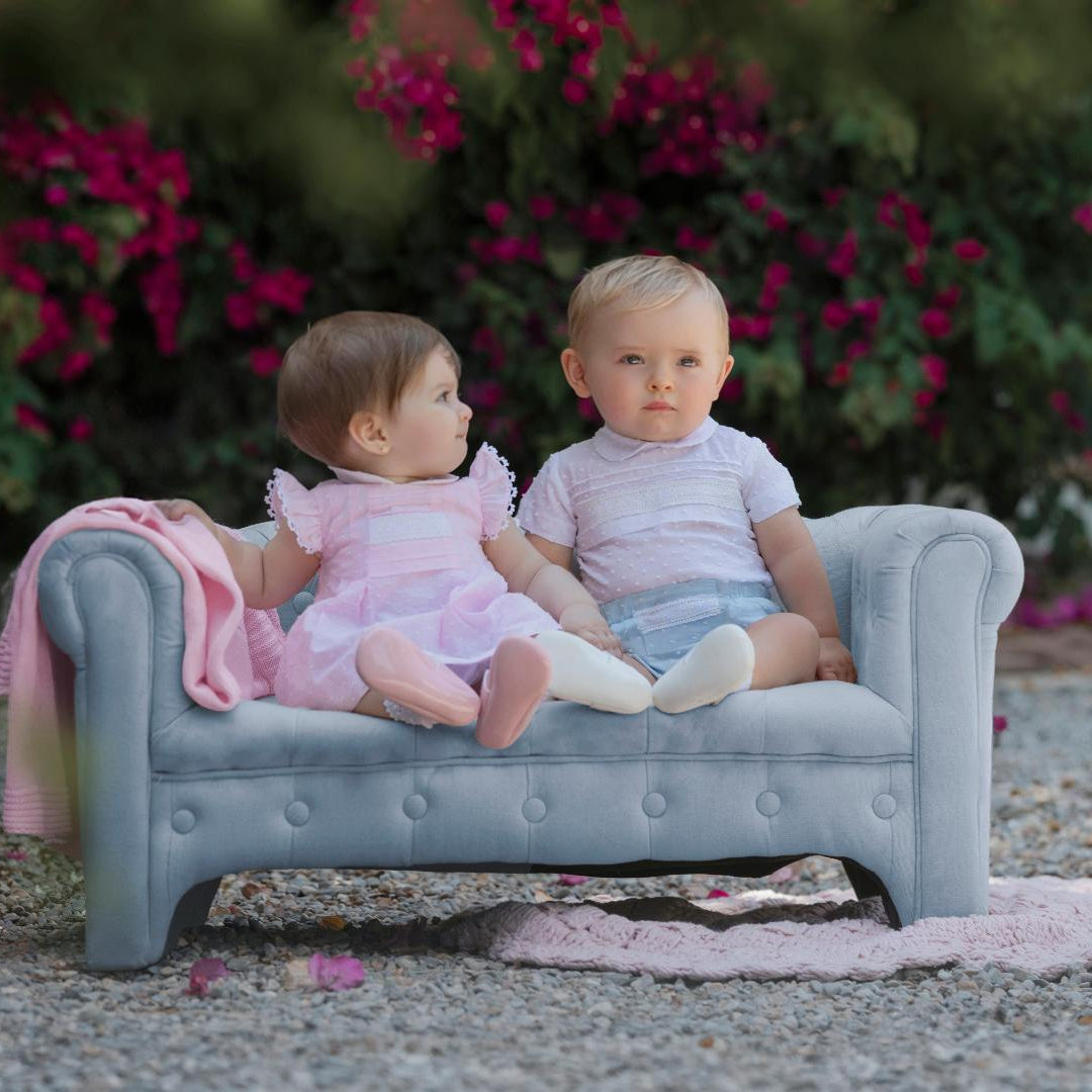 Vestido plumeti rosa Miranda