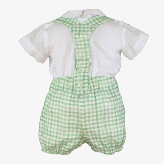 Conjunto bebe vichy verde Miranda