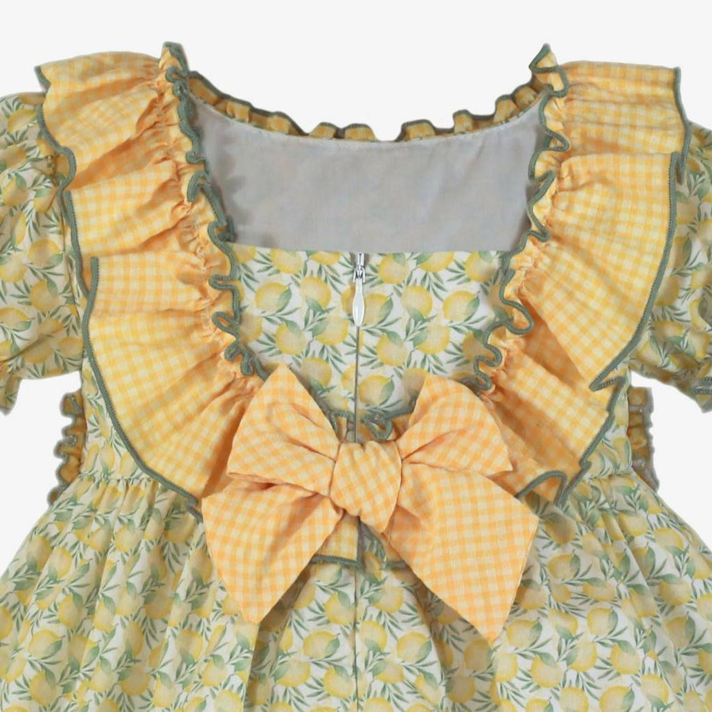 Vestido niña estampado limones Miranda