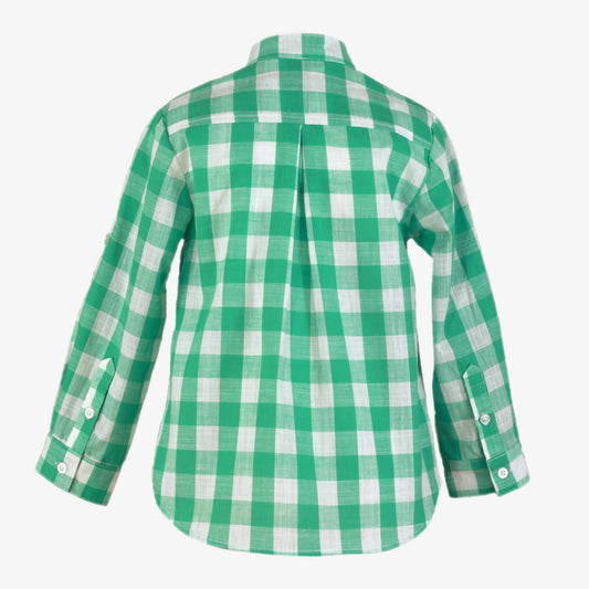 Camisa cuadros verde niño Miranda