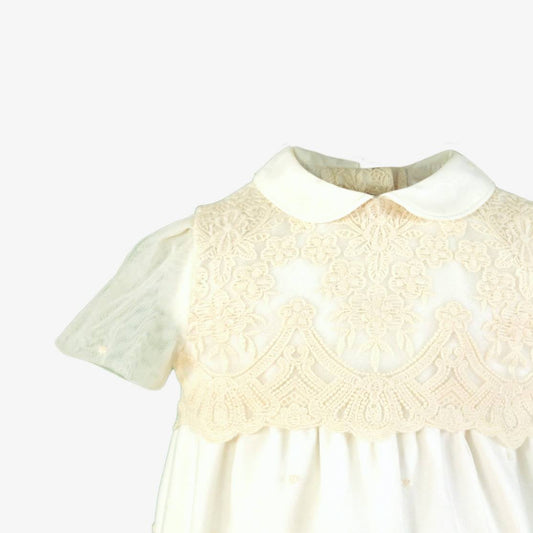 Pelele ceremonia Tul crema - Miranda