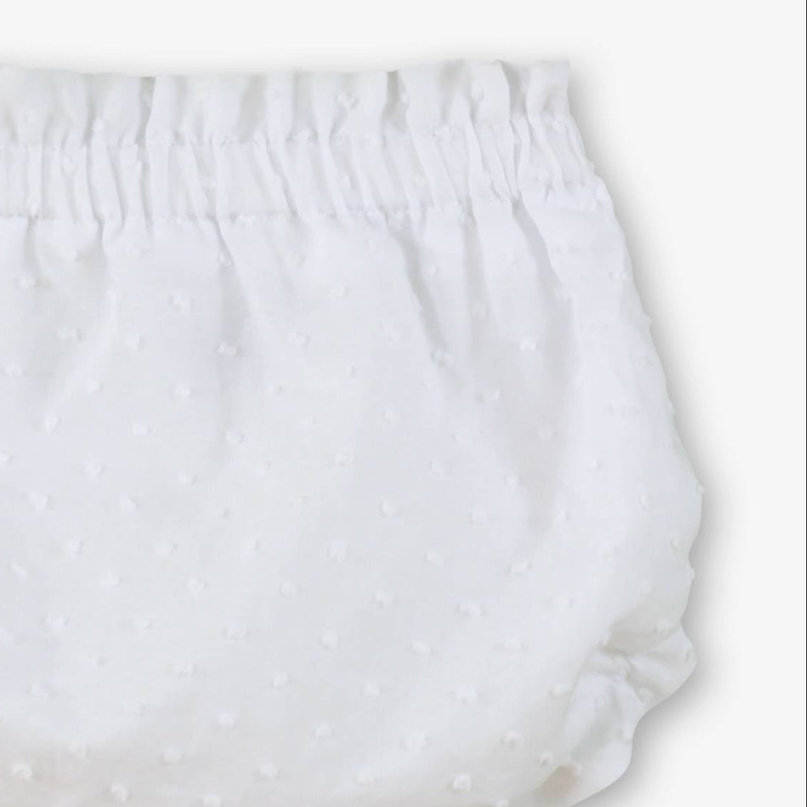 Braguita plumeti bebé blanca - Miranda