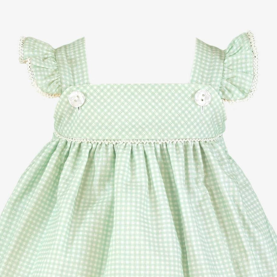 Vestido jesusito braguita Vichy Mint - Miranda