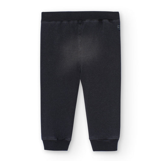 Pantalón denim black básico niño