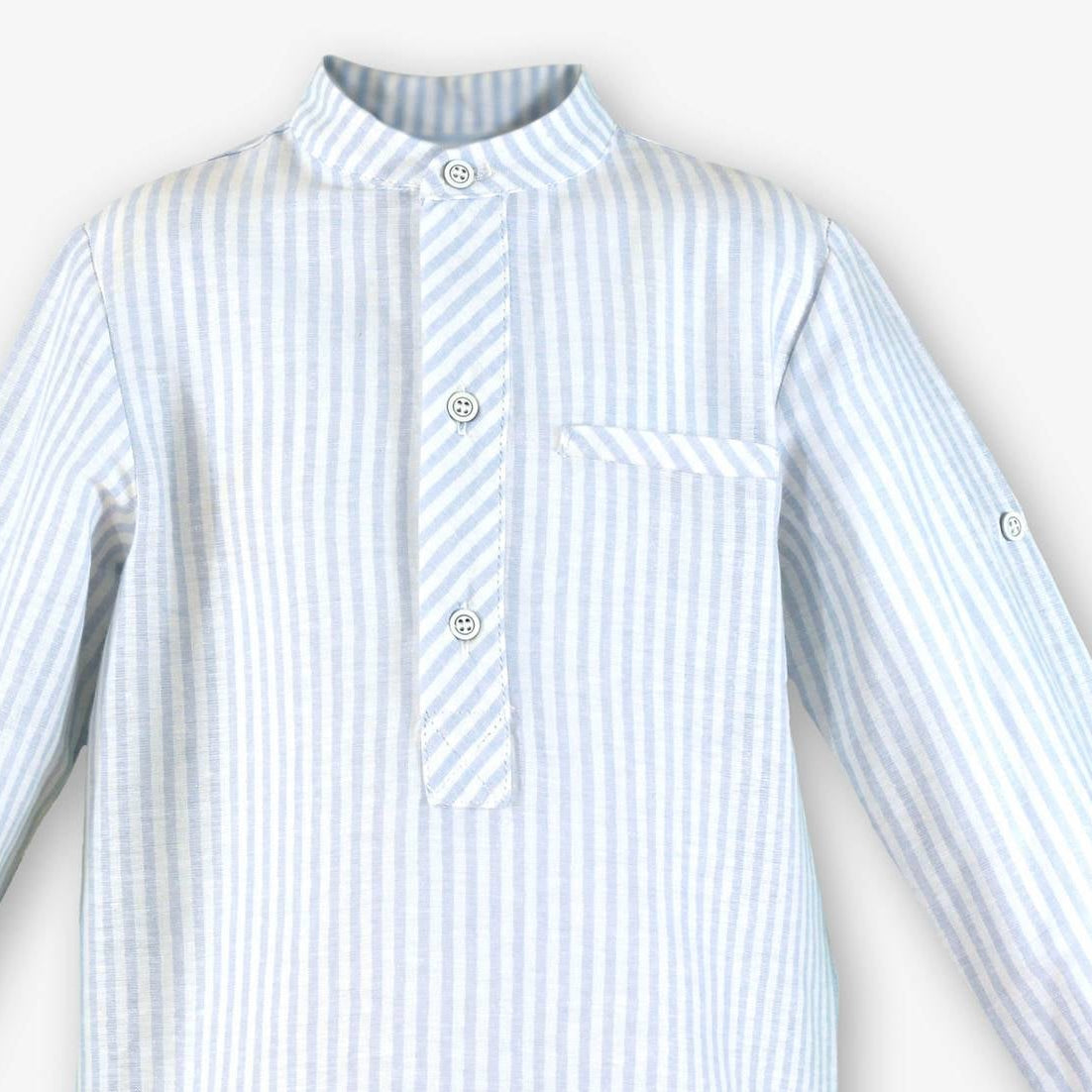 Camisa niño rayas celeste - Miranda