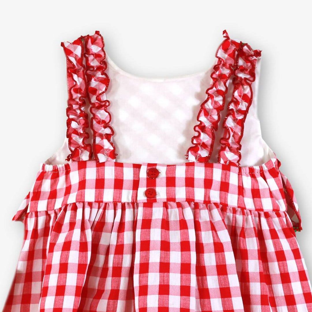 Vestido niña Vichy Rojo - Miranda