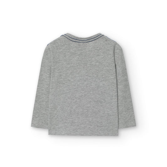 Camiseta morsa gris básica - Boboli