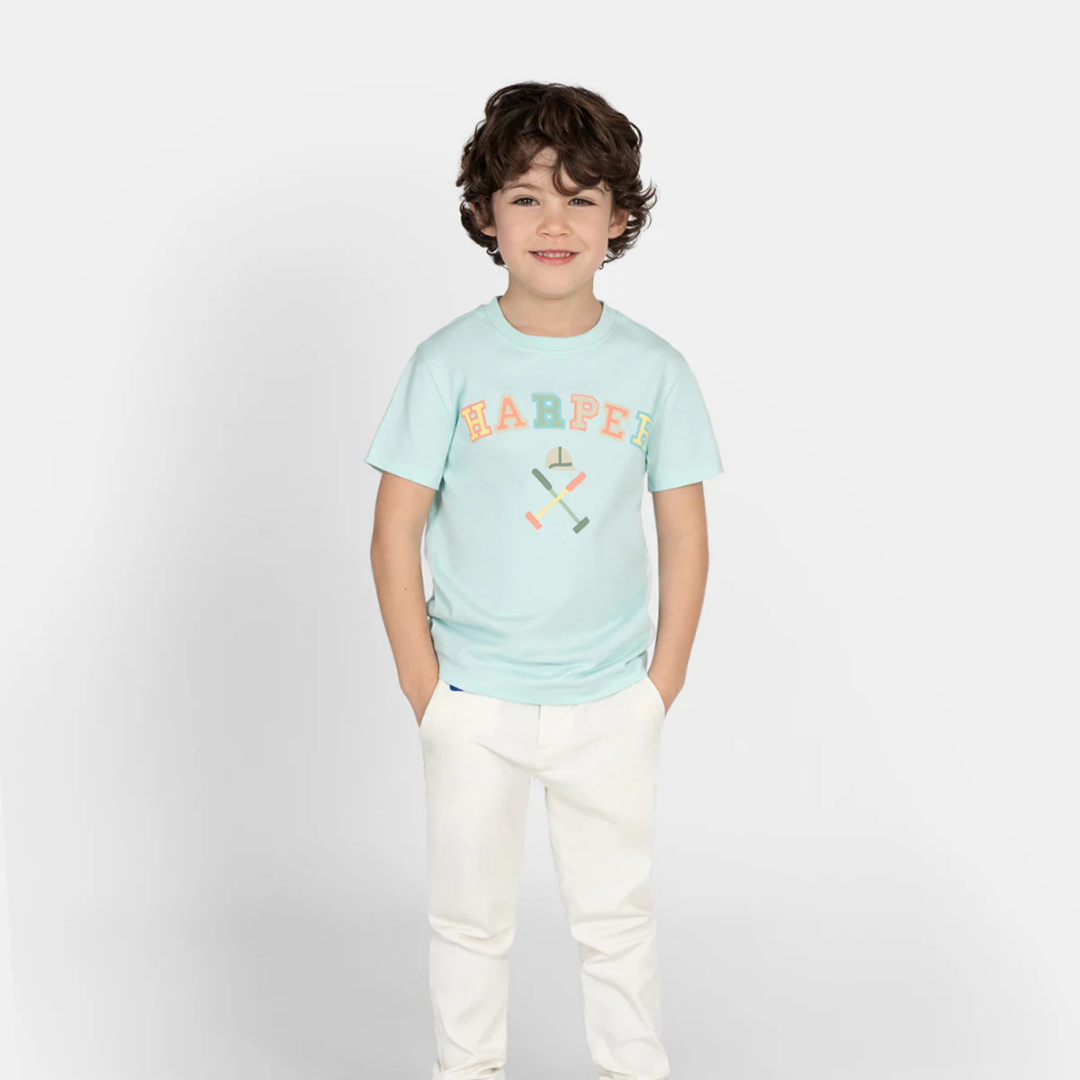 Camiseta Retro Kids Mint - Harper & Neyer