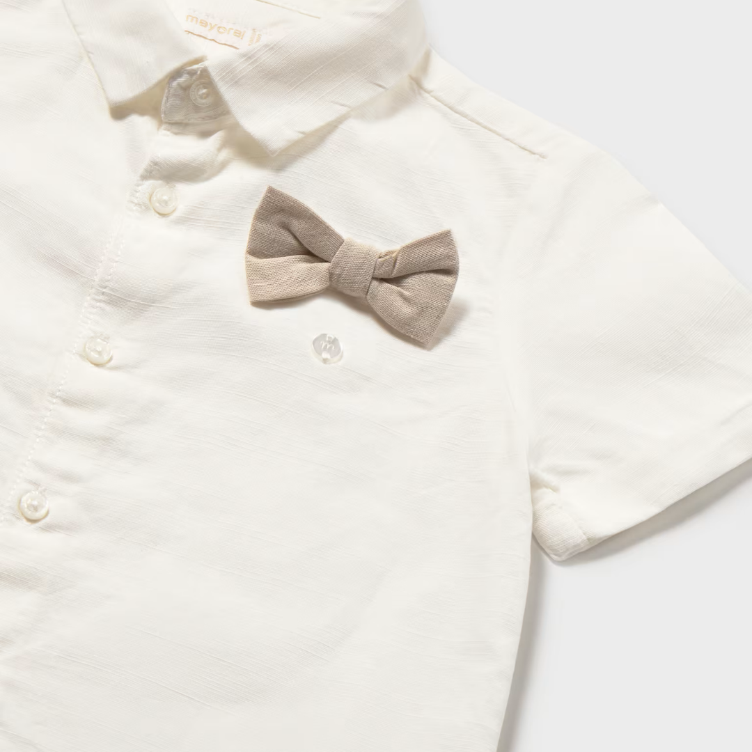 Conjunto peto bebé niño Lino con pajarita- Mayoral