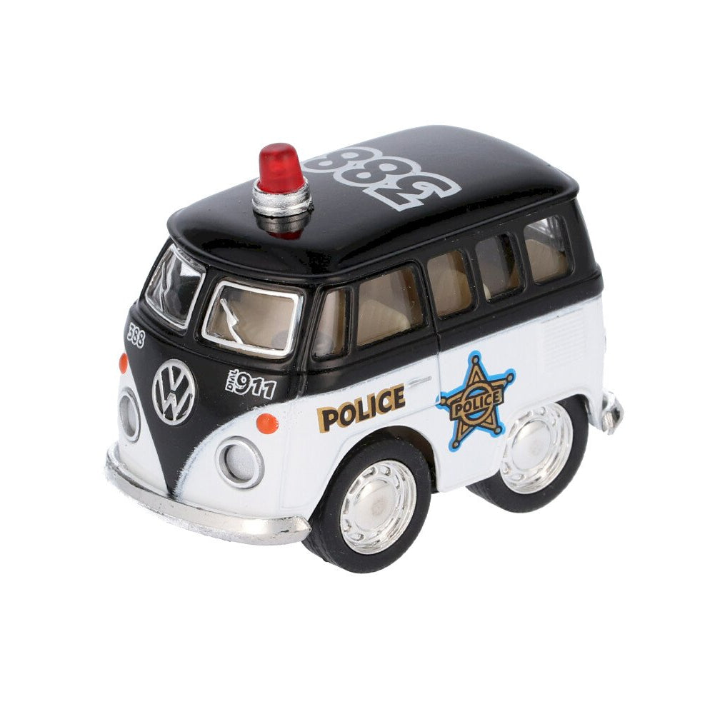 Mini Furgoneta Policia Negra - Beetle Classical