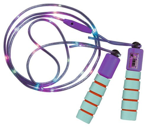 Cuerda saltar luminosa con contador