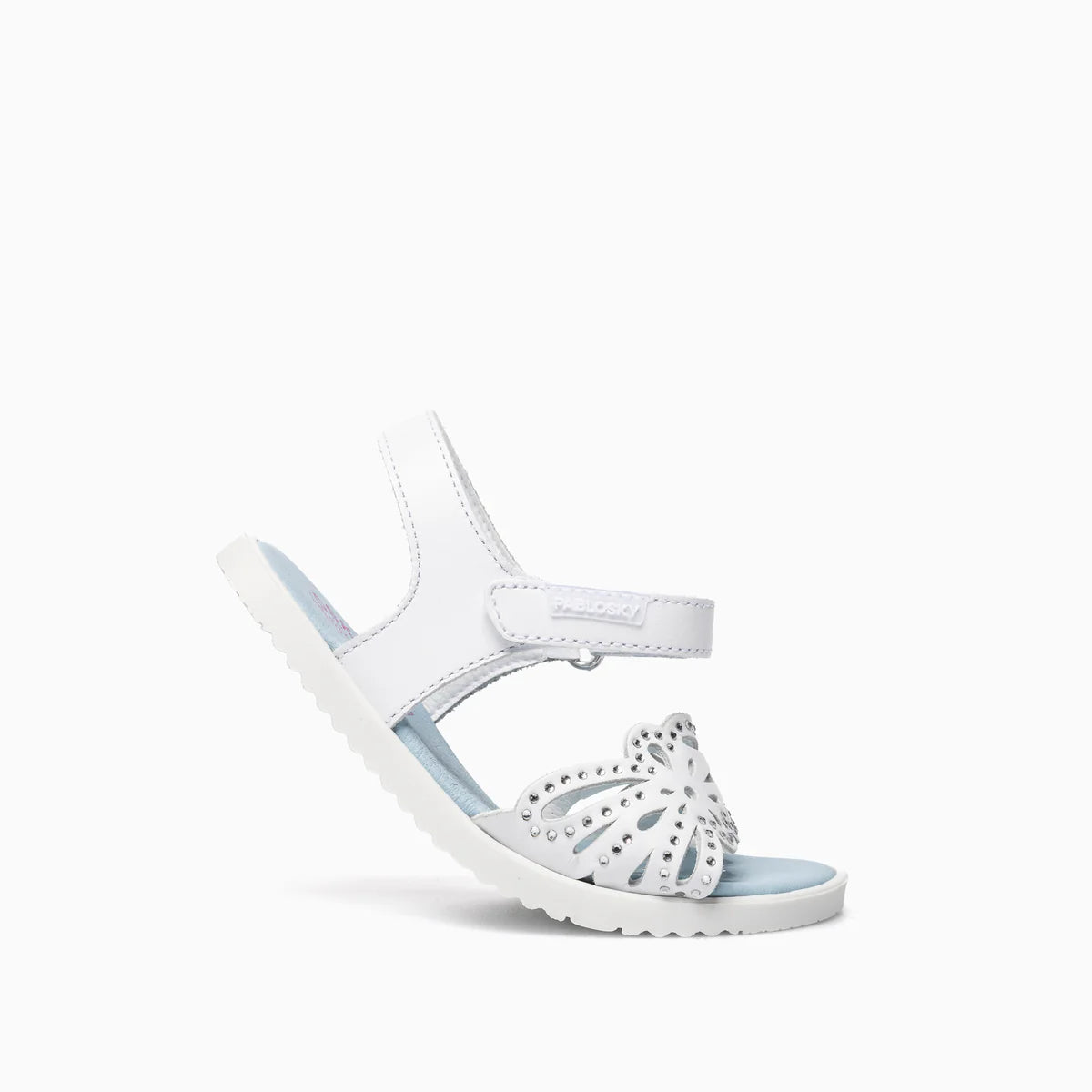 Sandalias barefoot Blanco Quilate Strass - Pablosky