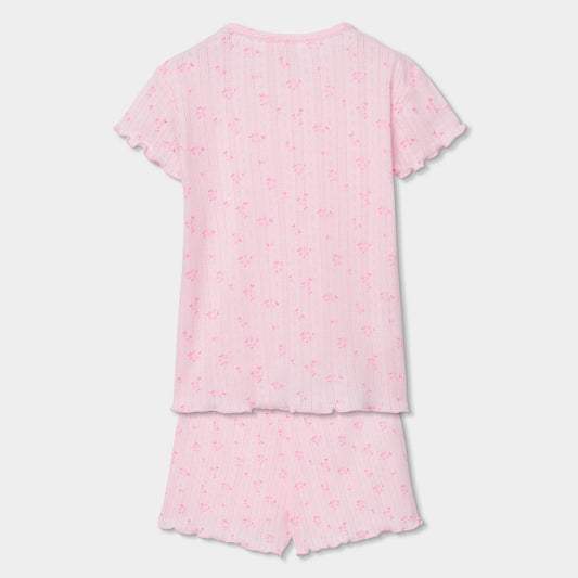 Pijama niña rosa estampado - Boboli
