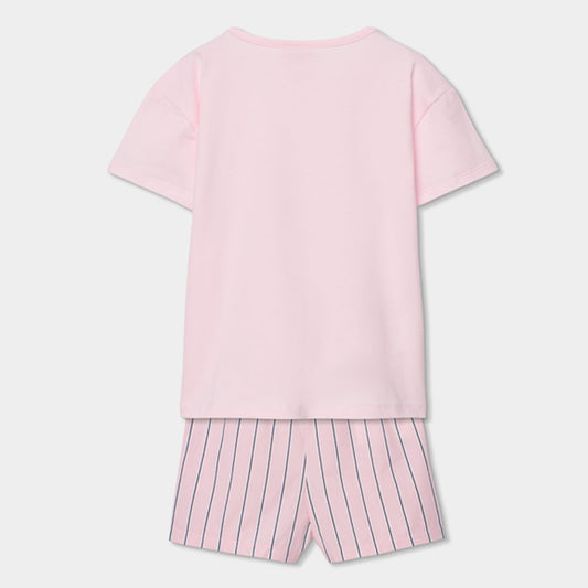 Pijama niña algodón rayas rosa - Boboli