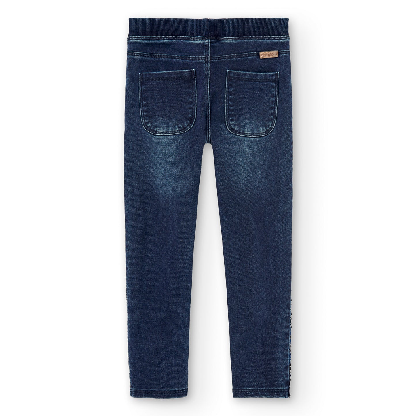 Pantalón denim blue brillo