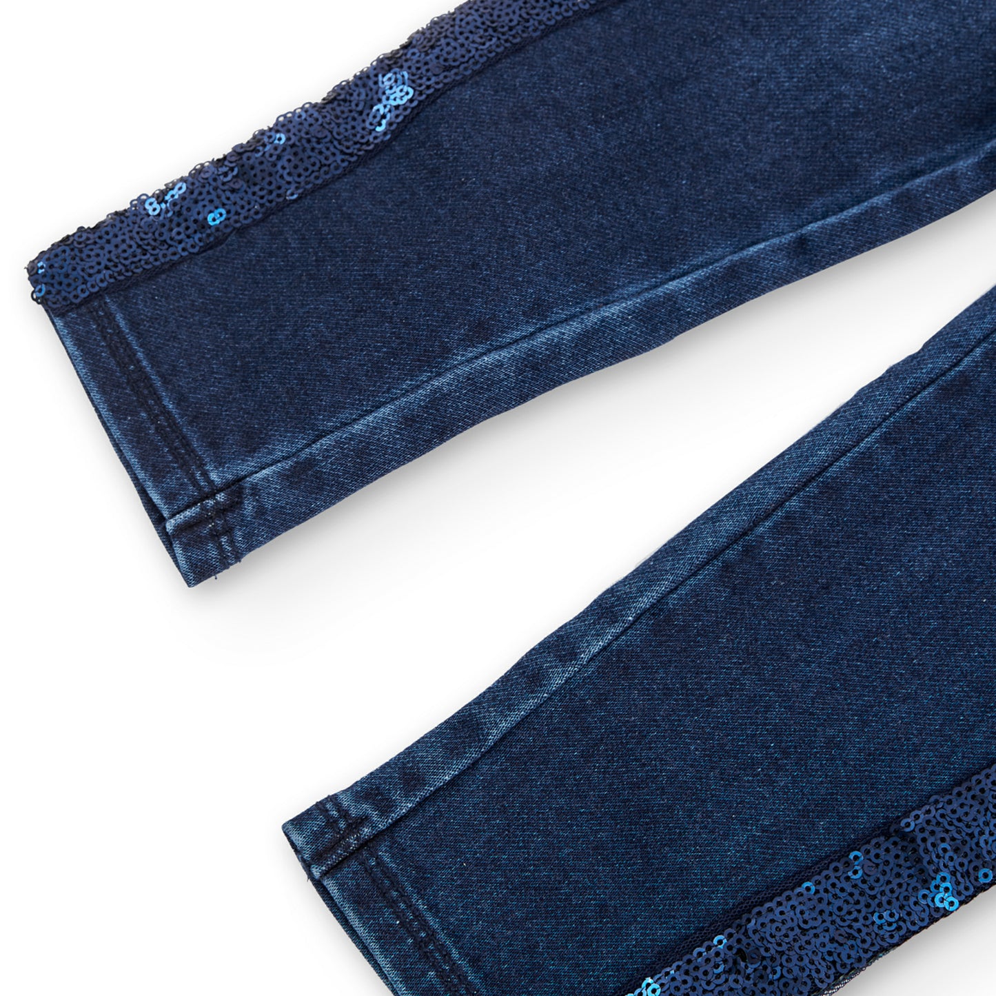 Pantalón denim blue brillo