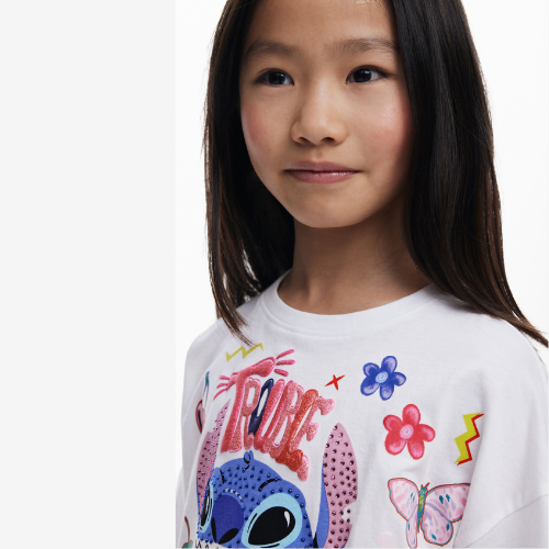 Camiseta cropped Stitch™ - Desigual
