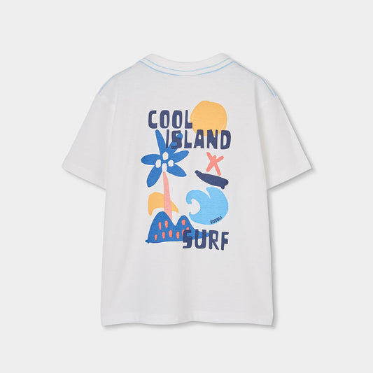 Camiseta niño blanca Cool Island - Boboli