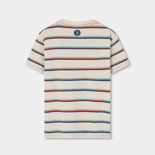 Camiseta niño punto listado Level Up - Boboli