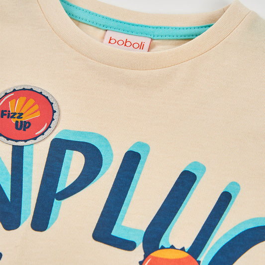Camiseta niño crudo Unplug - Boboli
