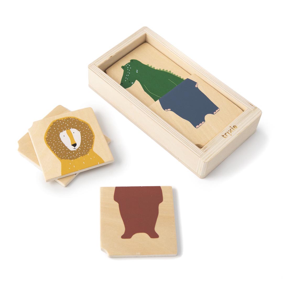 Puzzle animales combinado madera - Trixie