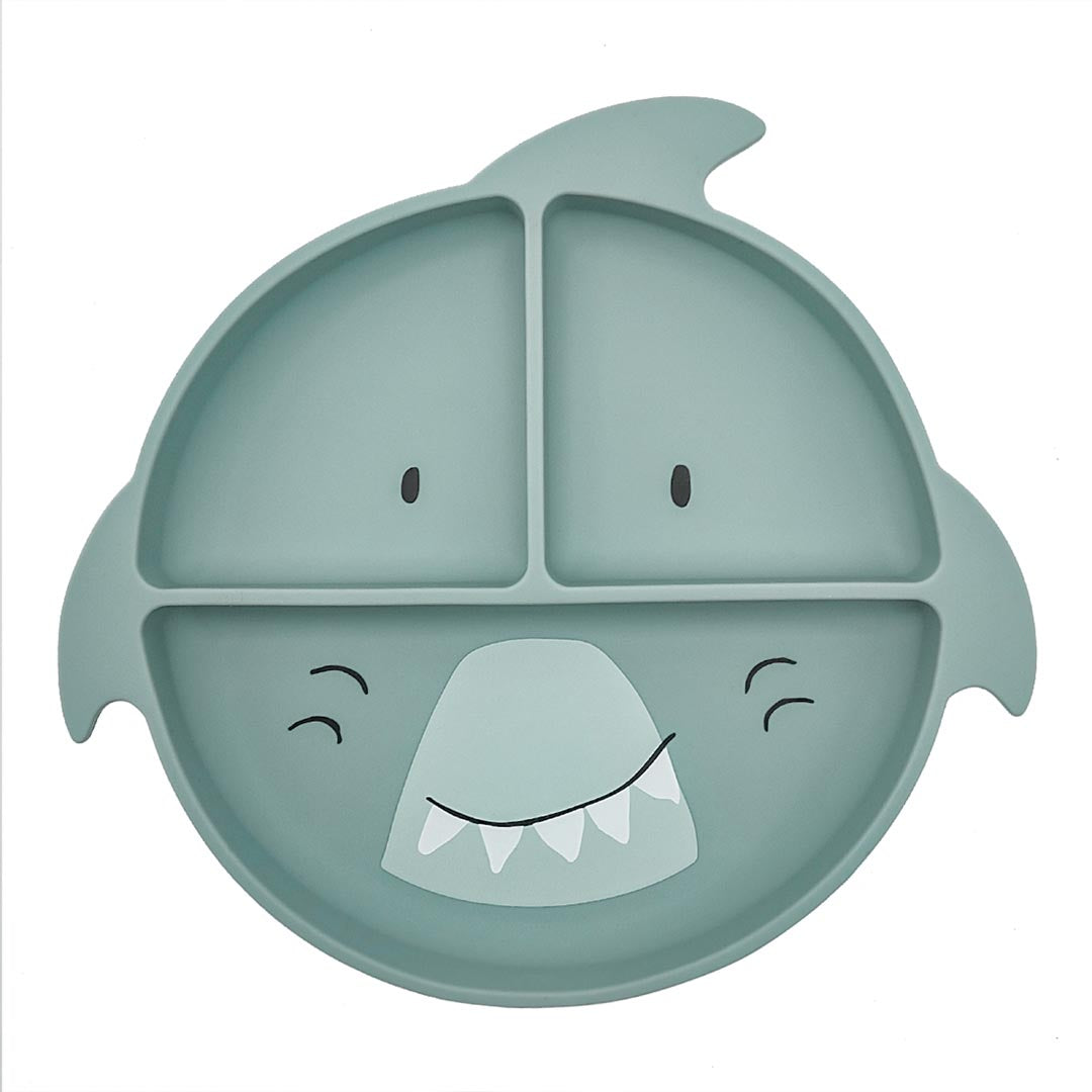 Plato dividido de silicona con ventosa Mr. Shark - Trixie