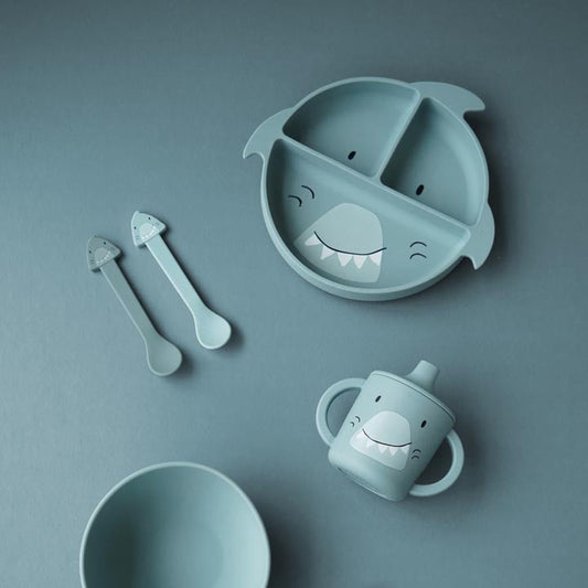 Set 2 cucharas silicona Mr. Shark - Trixie