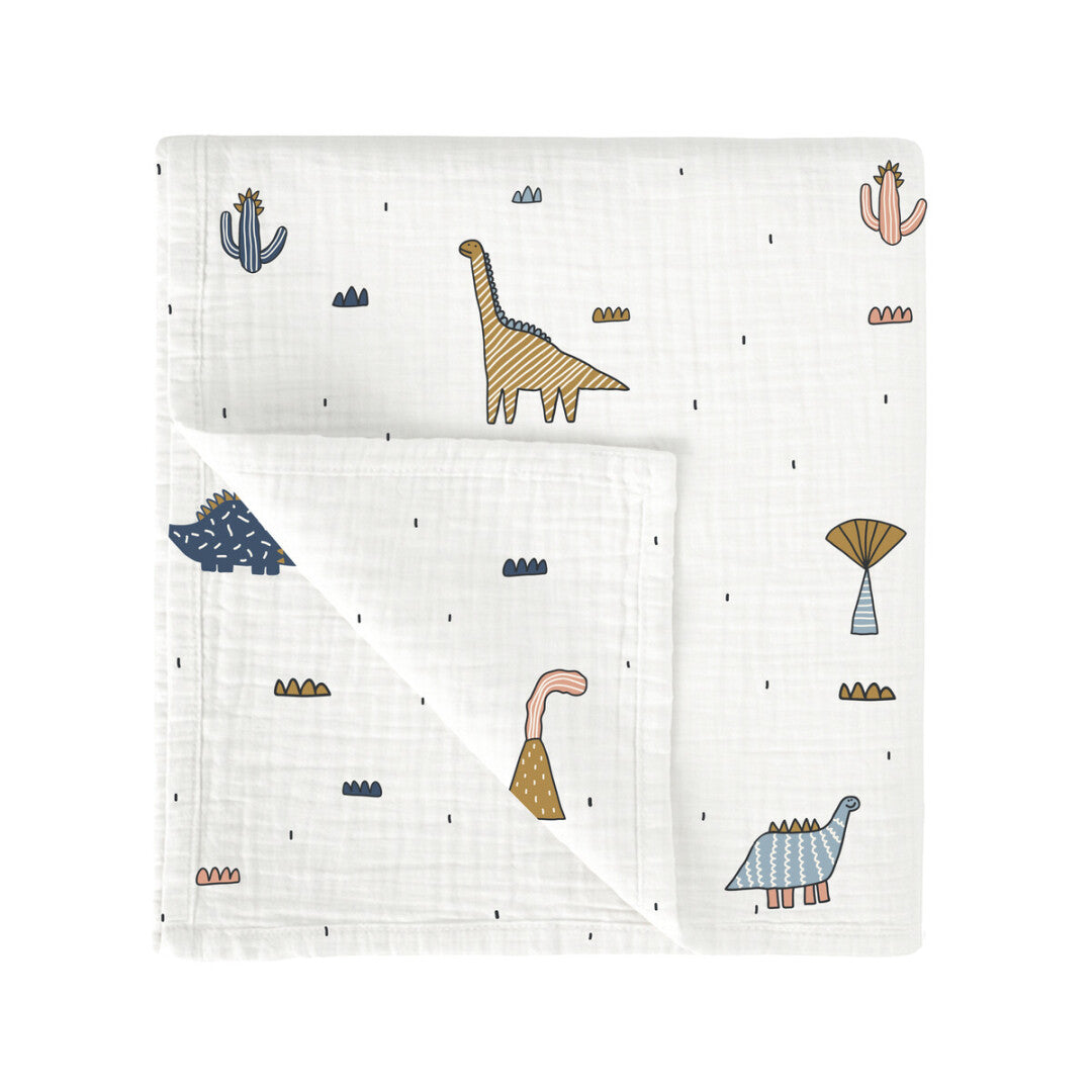 Muselinas bambú Dinosaurios 120x120 - Bimbidreams