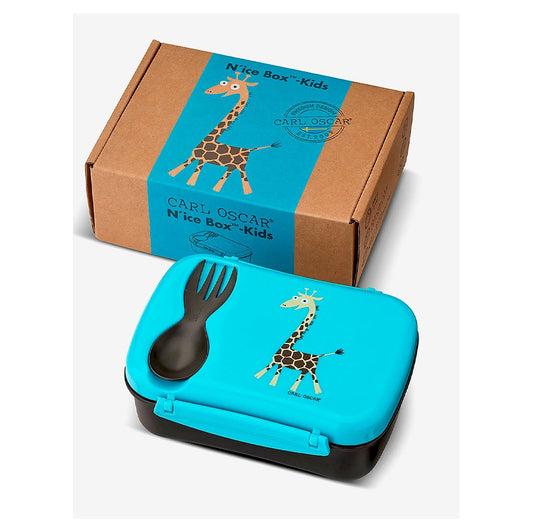 Caja de Almuerzo N'ice Box Kids Jirafa Turquoise - Carl Oscar
