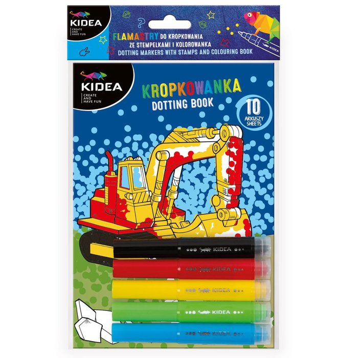 Libro para colorear por puntos colores básicos - Kidea
