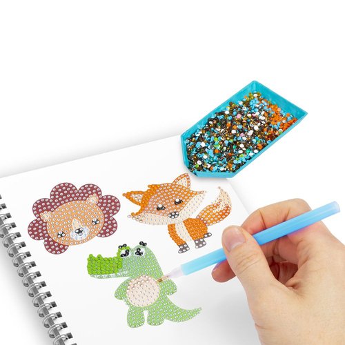 Set de pegatinas con diamantes adhesivos animales - Kidea