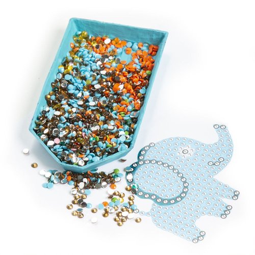 Set de pegatinas con diamantes adhesivos animales - Kidea