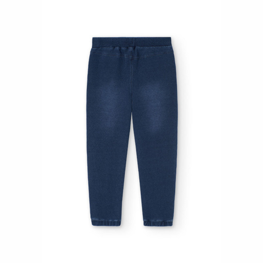 Pantalón felpa denim niño Blue - Boboli
