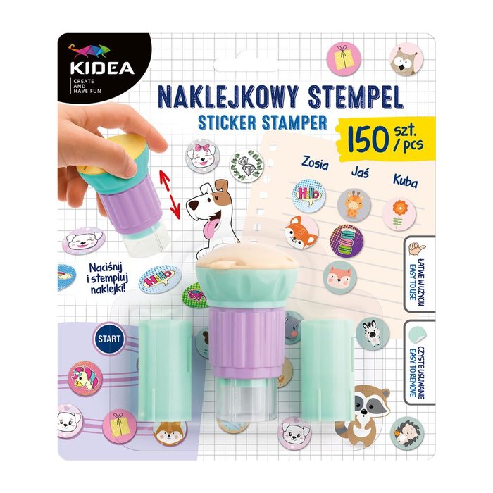 Set de sello con 150 pegatinas - Kidea