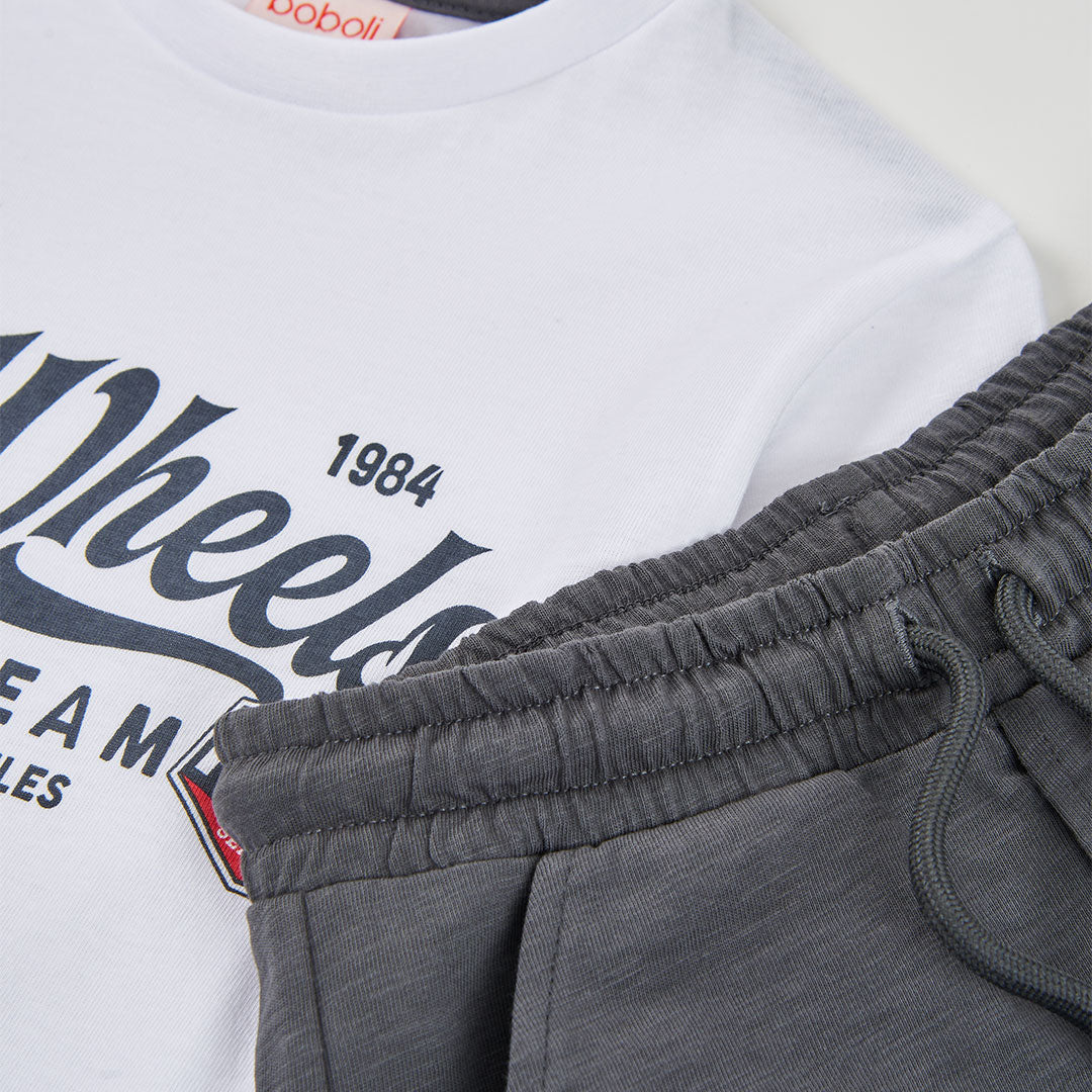 Conjunto niño gris Racing Team - Boboli