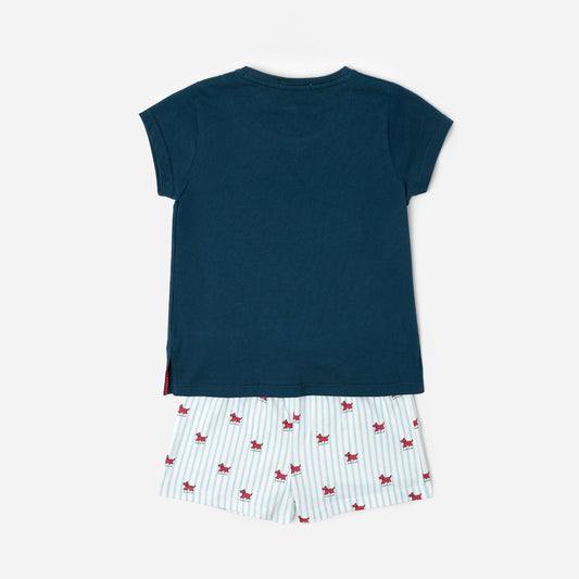 Pijama Manga Corta Lou Lou Stripes Niña - Admas