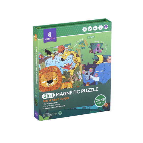 Puzzle magnético 2 en 1 Jungla MierEdu
