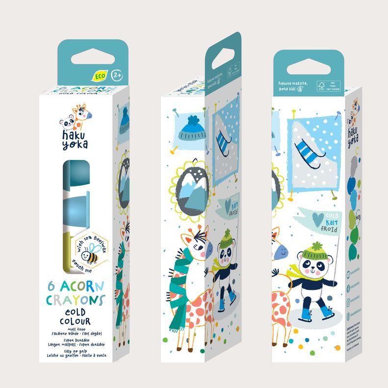 Crayones Bellota-Colores fríos Haku Yoka