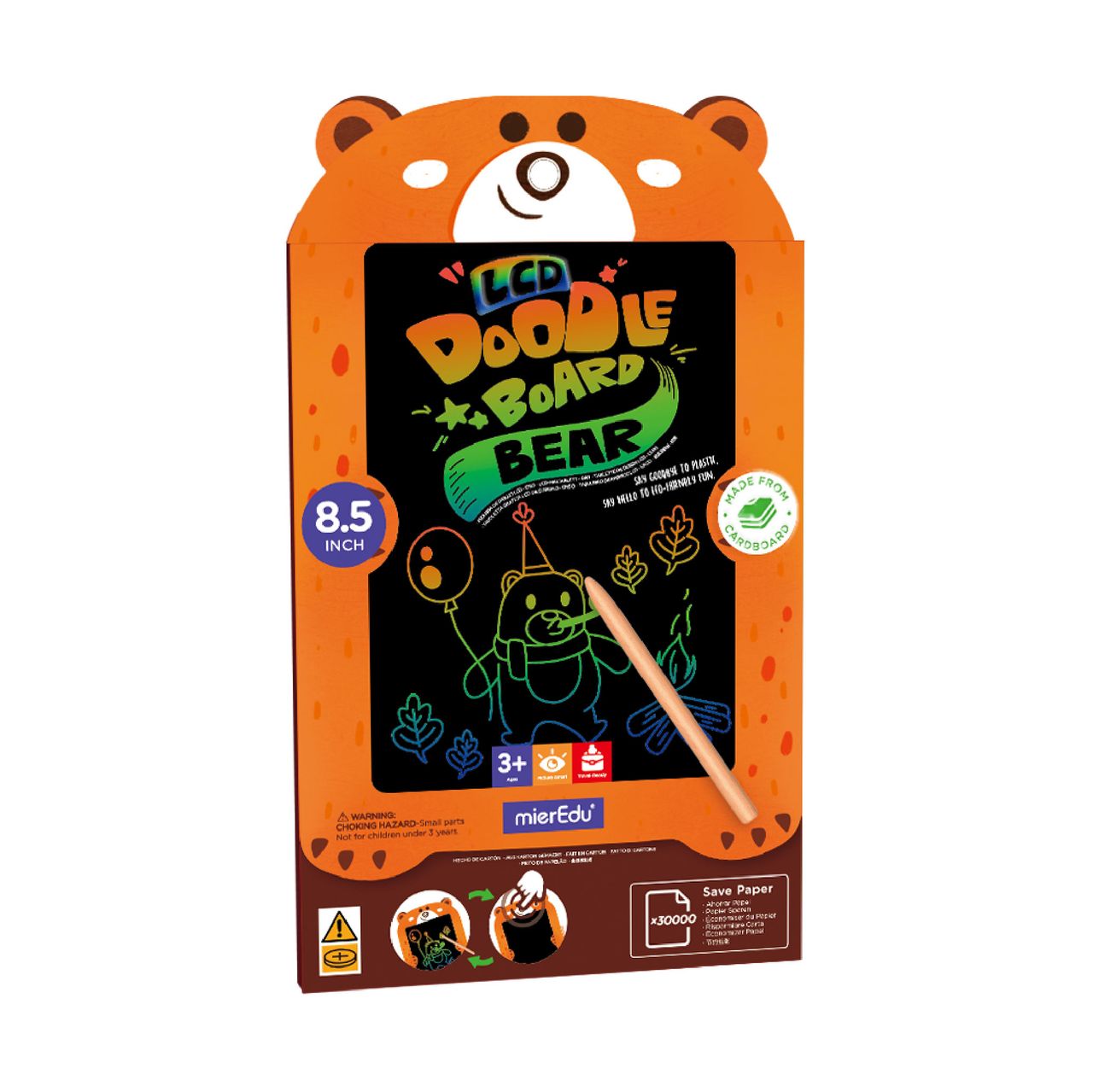 Pizarra de dibujo y escritura LCD Bear MierEdu