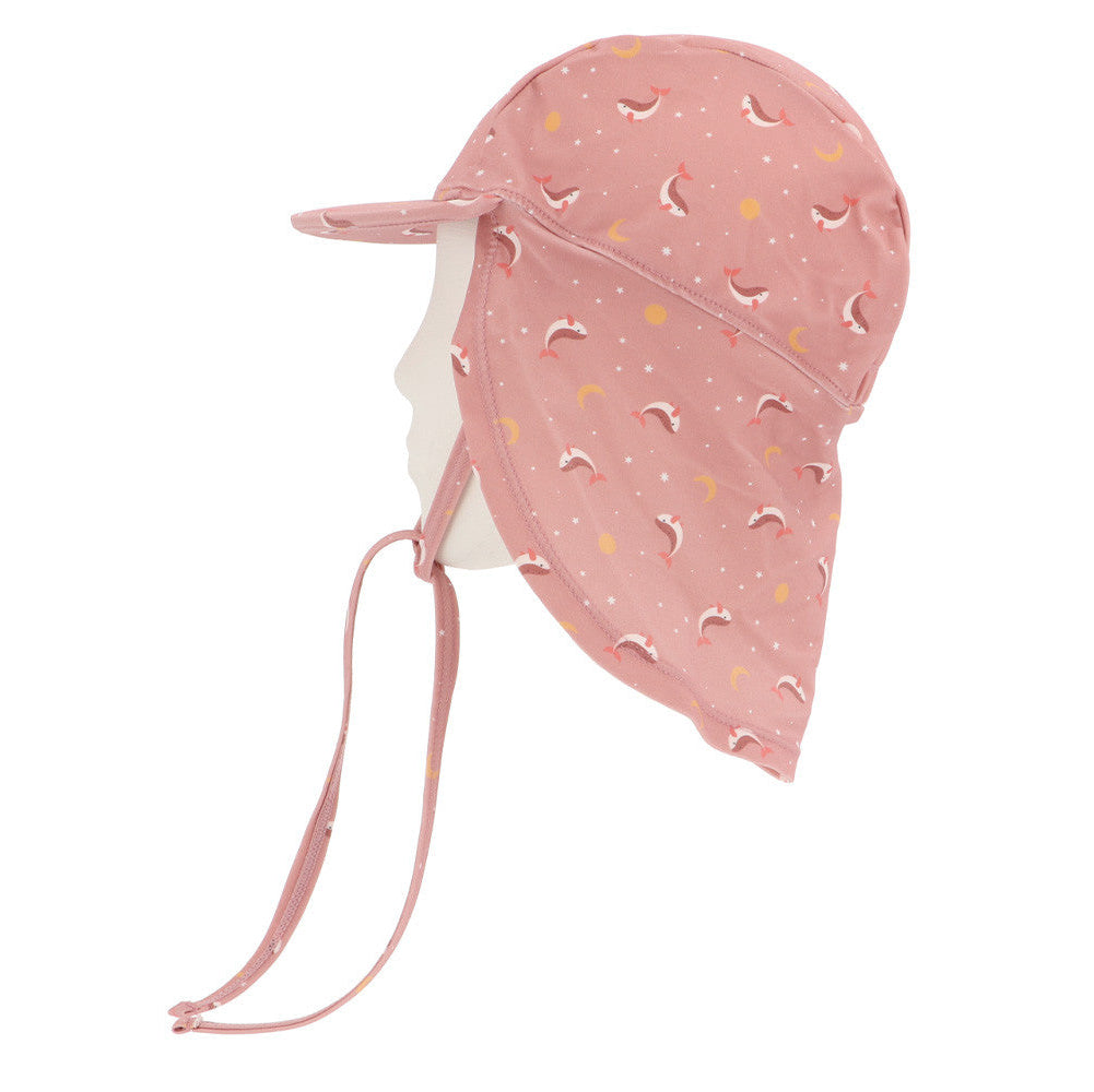 Gorro Playa Bebé Whale Pink - Monnëka