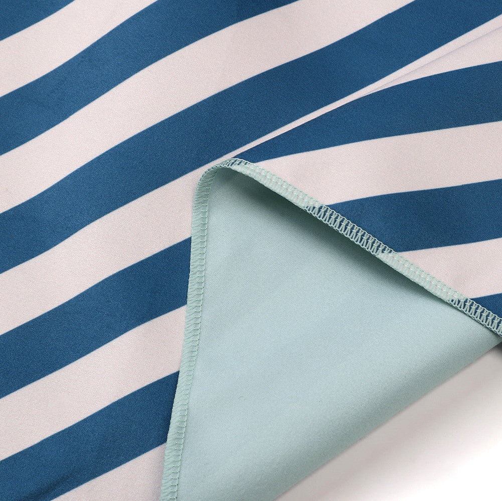 Toalla Playa Microfibra Stripes Blues & Beyond - Monnëka